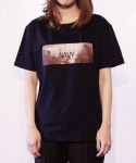 누보 앤드 모어(NOUVEAU AND MORE) U15SST02W - NAVY print short sleeve - 16,800 | 무신사 스토어