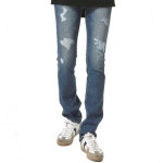 티에스(TS) [티에스] TRIPLE S - DESTROYED JEANS-DEEP BLUE 디스진 - 76,000 | 무신사 스토어