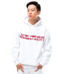 아임낫어휴먼비잉(I AM NOT A HUMAN BEING) Basic Red Logo Hoodie - White - 79,000 | 무신사 스토어
