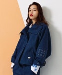어본어스(AWE BORN US) 핸드워크 데님 재킷 [블루] - 76,800 | 무신사 스토어