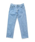 페이퍼먼츠(PAPERMENTS) Cutting 8/10 Banding Denim Pants Light Blue - 29,000 | 무신사 스토어