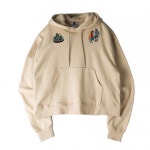 로맨틱크라운(ROMANTIC CROWN) [ROMANTICCROWN]월하정인 Drop shoulder Wide Hoodie_Beige - 65,000 | 무신사 스토어