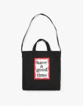해브 어 굿 타임(HAVE A GOOD TIME) 2 Way Tote Bag - Black - 사이즈 & 후기 | 무신사