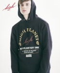 하이플래닛(HIGH PLANET) 헤비 기모 아크 후드티(네이비) - 12,900 | 무신사 스토어