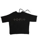 토핏(TOFIT) Tofit Stud Point Loose fit Zurry T-Shirts Black - 150,000 | 무신사 스토어