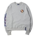 로맨틱크라운(ROMANTIC CROWN) 세레머니 테이프 크루넥_그레이 - 사이즈 & 후기 | 무신사