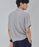 살롱드서울(SALON DE SEOUL) MAN LOGO OPEN SHIRT (GREY) - 54,400 | 무신사 스토어