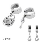 글로리아덴(GLORY_ARDEN) 써지컬스틸 열쇠&로고 귀걸이 / GHME-066 / 2 Type - 12,800 | 무신사 스토어