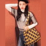 펀프롬펀(FUNFROMFUN) 리본 디테일 체크 숄더백_옐로우 - 59,000 | 무신사 스토어