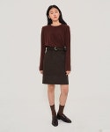 38컴온커먼(38COMEONCOMMON) VELO SKIRT (BROWN) - 102,000 | 무신사 스토어