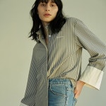 오픈 플랜(OPEN PLAN) CHIC OVERSIZED SHIRTgrey stripe - 61,600 | 무신사 스토어
