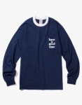 해브 어 굿 타임(HAVE A GOOD TIME) Trim Pocket L/S Tee - Navy/White - 사이즈 & 후기 | 무신사