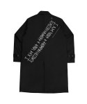 아임낫어휴먼비잉(I AM NOT A HUMAN BEING) I AM NOT A HUMANBEING MAC COAT - BLACK - 139,000 | 무신사 스토어