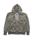 아조바이아조(AJOBYAJO) Velvet Hood Zip Up [Warm Grey] - 75,600 | 무신사 스토어