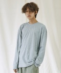 자토(ZATO) 히든밴드 유니섹스 오버핏 긴팔티 - gray - 6,900 | 무신사 스토어