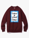 해브 어 굿 타임(HAVE A GOOD TIME) Blue Frame Crewneck - Wine - 79,000 | 무신사 스토어