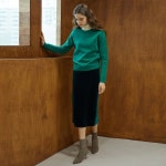 스튜디오 지(STUDIO.G) VELVET SKIRTGREEN - 108,000 | 무신사 스토어