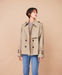 더 베리 띵(THE VERY THING) T/flare short trench jacket_KK - 99,000 | 우신사 스토어