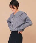 더 베리 띵(THE VERY THING) T/round check pattern blouse_NV - 사이즈 & 후기 | 무신사