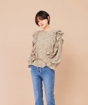 더 베리 띵(THE VERY THING) T/flower pattern ruffle blouse_MU - 59,000 | 무신사 스토어