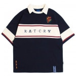 로맨틱크라운(ROMANTIC CROWN) Cross Line Half Polo Shirt_Navy - 사이즈 & 후기 | 무신사