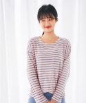 더 베리 띵(THE VERY THING) T/unique over fit stripe t-shirt_PK - 29,000 | 무신사 스토어