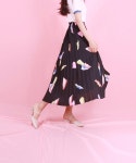 더 베리 띵(THE VERY THING) T/geometric pleats skirt_BK - 29,000 | 무신사 스토어