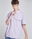 힐(HEAL) [unisex] ripstop pique shirt (lavender) - 59,000 | 무신사 스토어