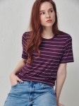 더룸(THELOOM) Stripe basic t-shirt_rose wood - 사이즈 & 후기 | 무신사