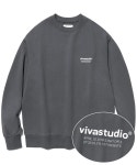 비바스튜디오(VIVASTUDIO) LOCATION CREWNECK JS [CHARCOAL] - 사이즈 & 후기 | 무신사