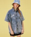 알엘오엘(R:LOL) (BL-20101) SHORT-SLEEVED DENIM SHIRT BLUE - 사이즈 & 후기 | 무신사
