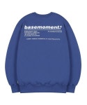 베이스모먼트(BASEMOMENT) 베이직 로고 크루넥 v2 블루 - 사이즈 & 후기 | 무신사