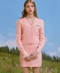로라로라(ROLAROLA) (CD-20132) PUFF-SLEEVE CROP CARDIGAN PINK - 사이즈 & 후기 | 무신사