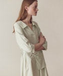 히든 포레스트 마켓(HIDDEN FOREST MARKET) 2-way shirt dress_Mint - 199,000원 | 무신사 스토어