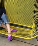 크리스탈케이(CRYSTALKEI) Oriental Glam Satin Mule Violet - 178,000 | 무신사 스토어