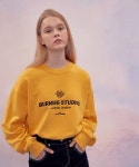 버닝(BURNING) Classic Embroidery Sweatshirt (Yellow) - 14,900 | 무신사 스토어