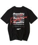 로얄라이프(ROYALLIFE) RL622 멀티 로고 반팔 티셔츠 - 블랙 - 사이즈 & 후기 | 무신사