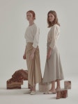 뮤제(MUSEE) Low Drape Skirt_Beige - 사이즈 & 후기 | 무신사