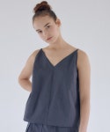 레미(LEMME) V-Neck Thin Strap Boluse(Set-Up NAVY) - 39,000 | 무신사 스토어