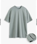 브렌슨(BRENSON) 퓨어 더블코튼 사이드트임 루즈핏 반팔티 (더스티민트) - 13,900원 | 무신사 스토어