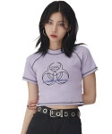 노이지컴퍼니(NOIZYCOMPANY) Viohazard Stich Crop-T (Purple) - 사이즈 & 후기 | 무신사