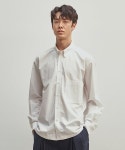 에스파이벗(ASPIVOT) 롤드 버튼다운 원 포켓 오버사이즈 셔츠(Off-White) - 사이즈 & 후기 | 무신사