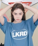 룩어라운드(LOOKARRROUND) 오발 로고 티 (인디고 블루) - 21,000 | 무신사 스토어