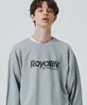 로얄라이프(ROYALLIFE) RLCN701 시즌로고 맨투맨 - 그레이 - 사이즈 & 후기 | 무신사
