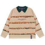 로맨틱크라운(ROMANTIC CROWN) COLOR WAVE KNITTED POLO SHIRTS_BEIGE - 36,000 | 무신사 스토어