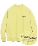 비바스튜디오(VIVASTUDIO) LOCATION CREWNECK JA [PASTEL YELLOW] - 사이즈 & 후기 | 무신사