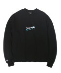 벌스원(VERSE ONE) CUT OFF LOGO CREWNECK SWEATSHIRTS BLACK - 사이즈 & 후기 | 무신사