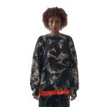 엠엠아이씨(MMIC) BLEACHED SWEATSHIRT BK W - 118,000원 | 무신사 스토어