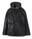 브이투(VTWO) 253-1 HOOD LEATHER TRUCKER_BLACK - 사이즈 & 후기 | 무신사
