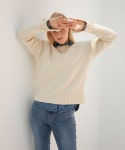 파이브어클락(FIVE O CLOCK) BUTTON KNIT_CREAM - 108,000 | 무신사 스토어